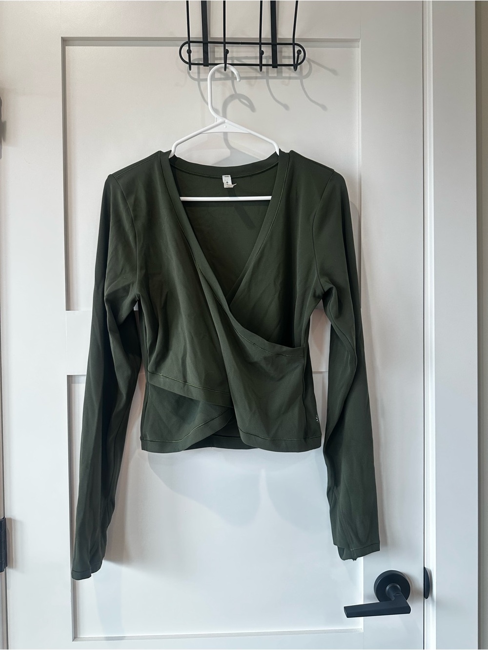 Athleta Transcend Wrap Crop Top